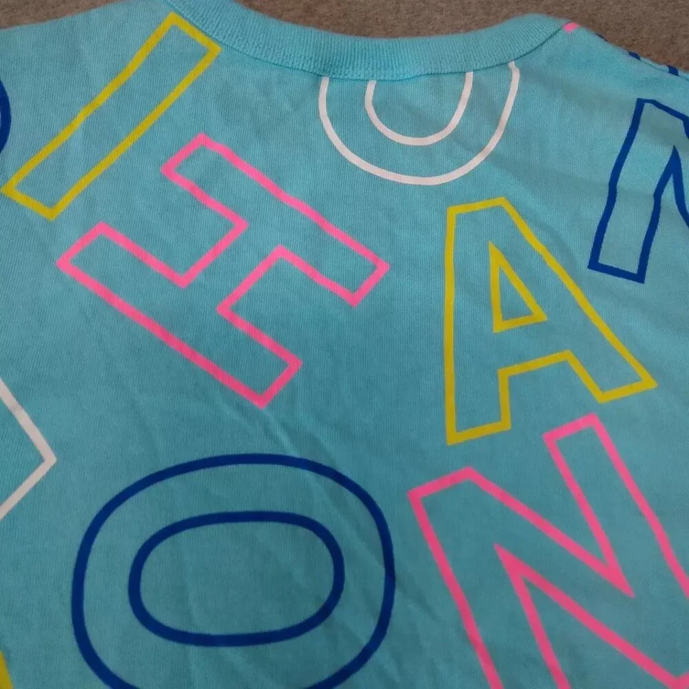 Champion blue colorful T-shirt size M - Picture 4 of 13